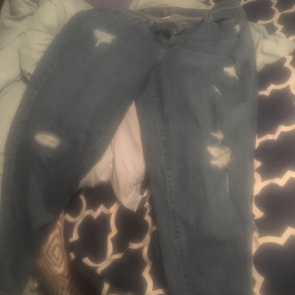 Ripped denim jeans